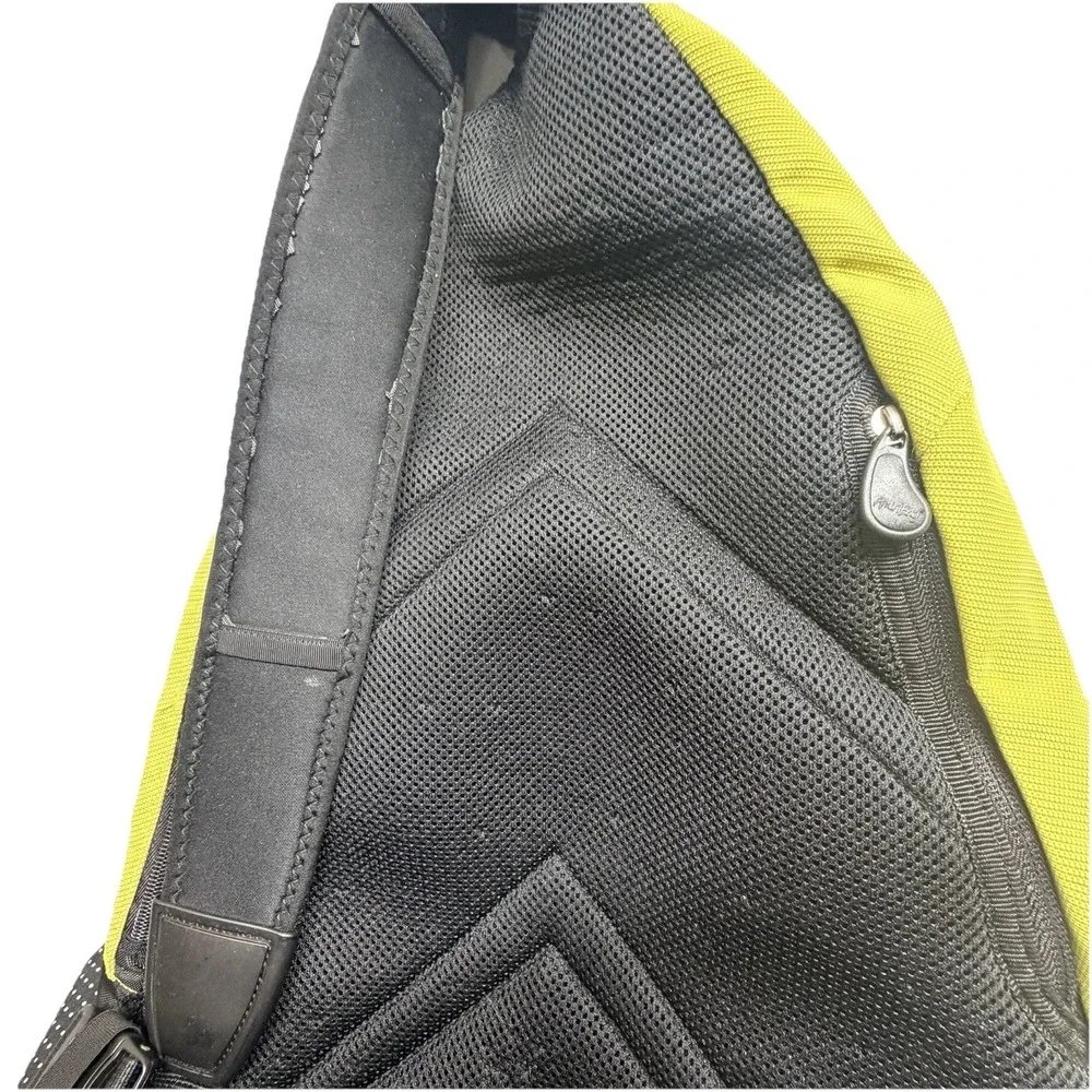 AmeriBag Healthy Back Bag Lime Green and Black Sling Backpack